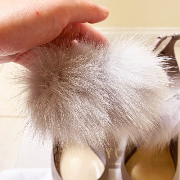 Jimmy Choo South Suede Fur Pumps - Picture 10 of 12